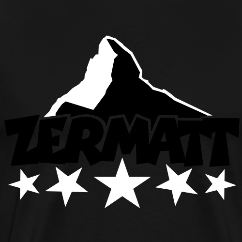 Zermatt Matterhorn 5 Sterne - Männer Premium T-Shirt
