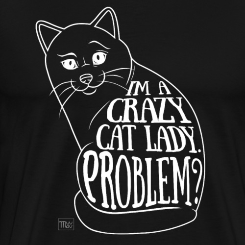 Crazy Cat Lady II - Miesten premium t-paita