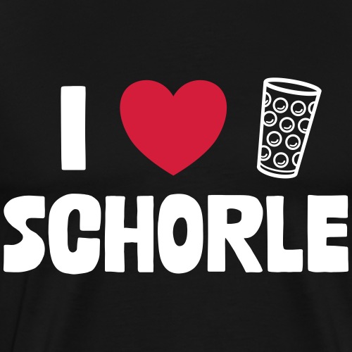 I love Schorle & Dubbe Schobbe - Männer Premium T-Shirt