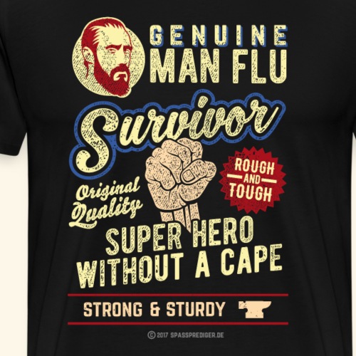 Man Flu Survivor - Männer Premium T-Shirt