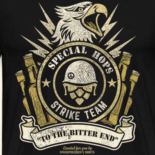 Craft Beer Fan T Shirt Special Hops Strike Team - Männer Premium T-Shirt