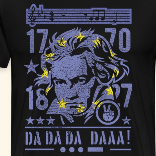 Beethoven Europa Design - Männer Premium T-Shirt
