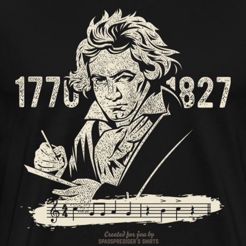Beethoven Noten - Männer Premium T-Shirt