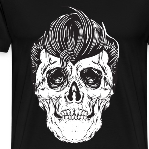 Rockabilly Totenkopf - Männer Premium T-Shirt
