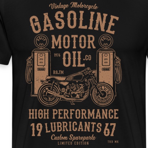 Gasoline-Motor-Oil - Männer Premium T-Shirt