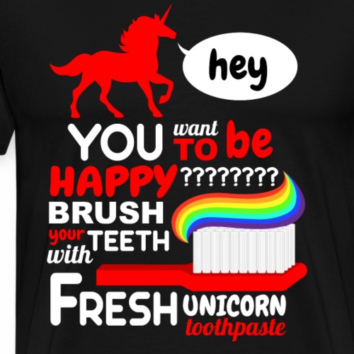 Hey Fresh Unicorne - T-shirt Premium Homme