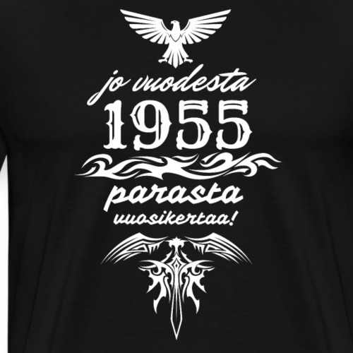 Parasta vuosikertaa, 1955 - Miesten premium t-paita