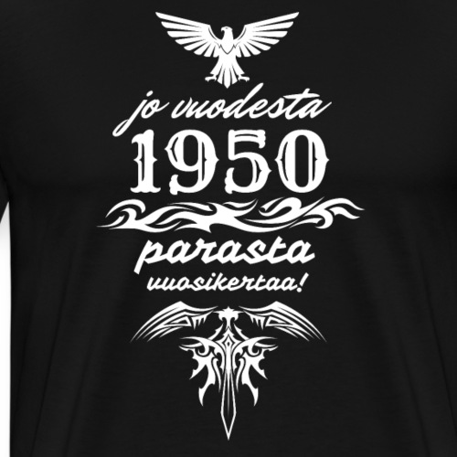 Parasta vuosikertaa, 1950 - Miesten premium t-paita