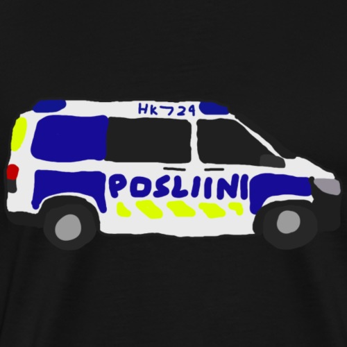 Posliini-Auto - Miesten premium t-paita