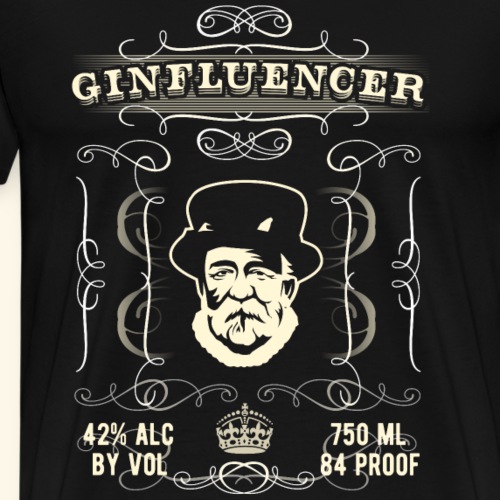 Gin Fan Design Ginfluencer - Männer Premium T-Shirt