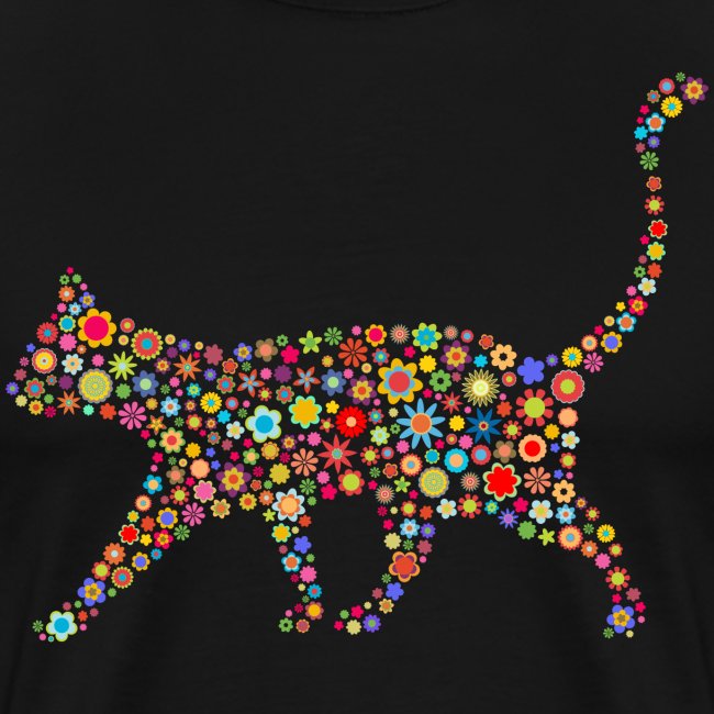 Vorschau: flower cat - Männer Premium T-Shirt