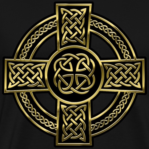 Irland Design Keltenkreuz - Männer Premium T-Shirt