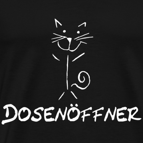 Katze Dosenoeffner - Männer Premium T-Shirt
