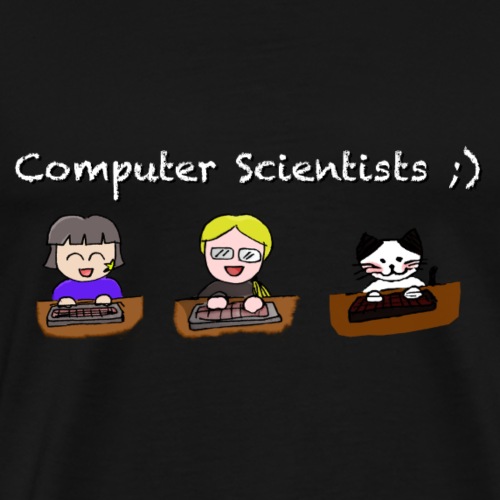 Computer Scientists - Dark Background - Männer Premium T-Shirt