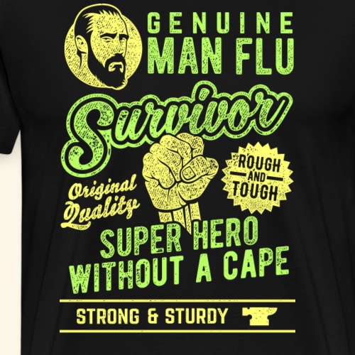 Man Flu T Shirt Survivor - Männer Premium T-Shirt