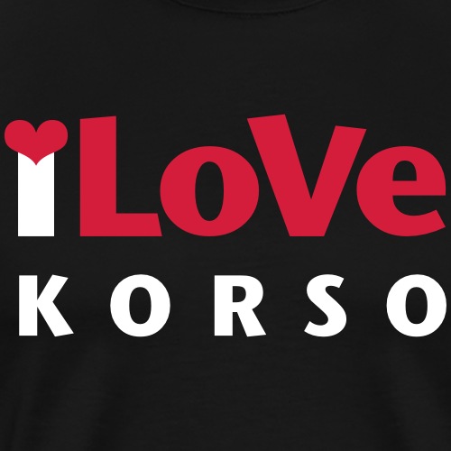 I Love Korso - Miesten premium t-paita