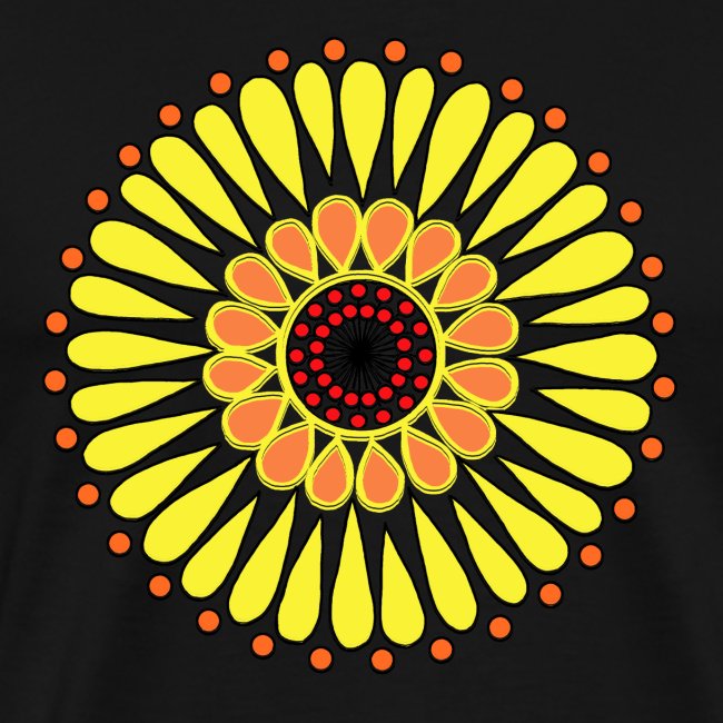 Yellow Sunflower Mandala