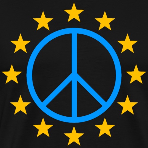 Peacezeichen Europa Ukraine Peace Symbol Frieden - Männer Premium T-Shirt