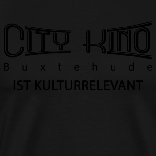 Kulturrelevant mit City Kino Logo - Männer Premium T-Shirt