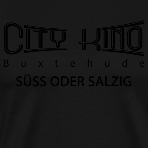 SÜSS ODER SALZIG mit City Kino Logo - Männer Premium T-Shirt