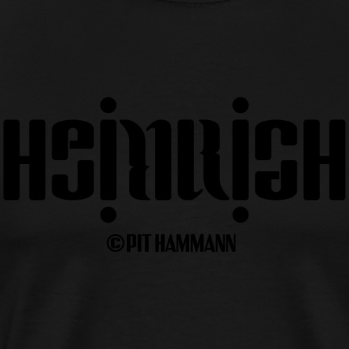 Ambigramm Heinrich 01 Pit Hammann - Männer Premium T-Shirt