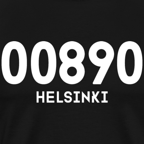 00890 HELSINKI - Miesten premium t-paita