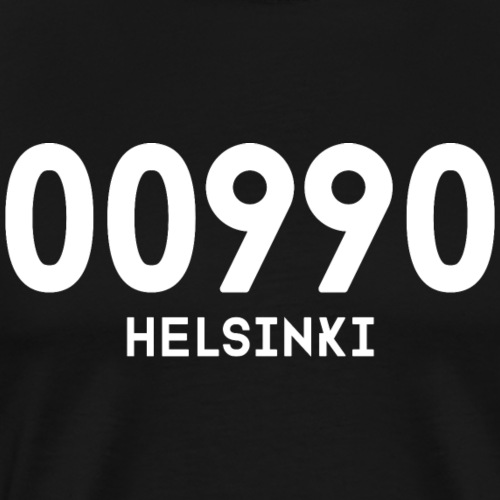 00990 HELSINKI - Miesten premium t-paita