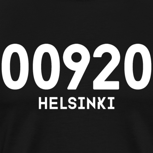 00920 HELSINKI - Miesten premium t-paita
