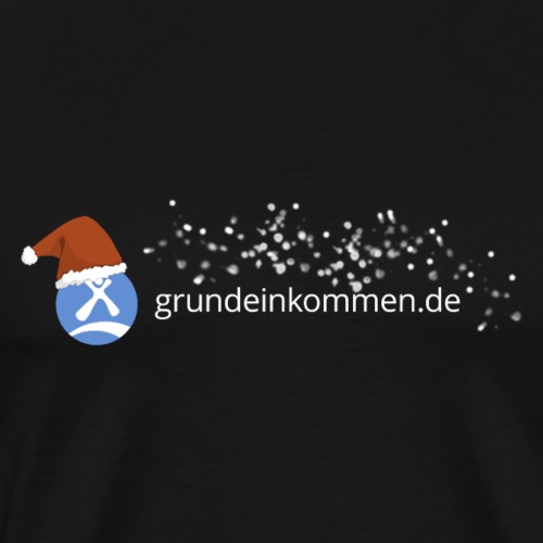 grundeinkommen.de christmas snow basic - Männer Premium T-Shirt