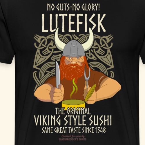 Lutefisk Viking Sushi - Männer Premium T-Shirt
