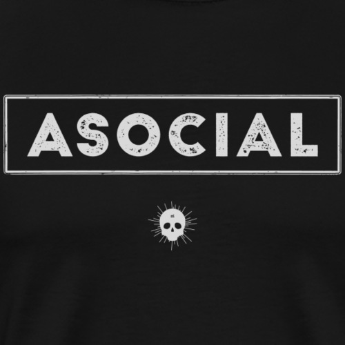 Asocial - Premium-T-shirt herr
