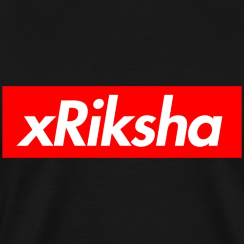 xRiksha - Box logo - Miesten premium t-paita