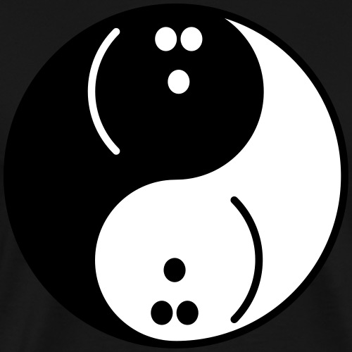 Bowling Yin-Yang - Men's Premium T-Shirt
