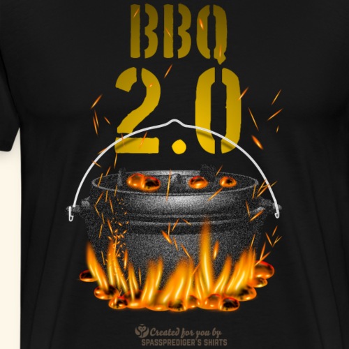 Dutch Oven BBQ 2.0 - Männer Premium T-Shirt