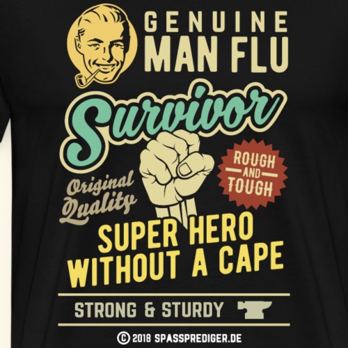 Man Flu Survivor T-Shirts - Männer Premium T-Shirt
