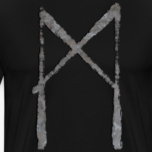 Mannaz #20 Stone By TheRawburt - Premium-T-shirt herr