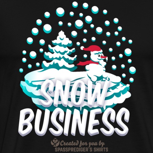 Schneemann Snow Business - Männer Premium T-Shirt