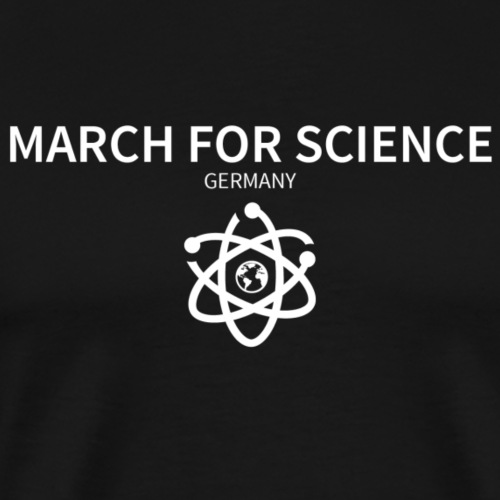 March for Science komplett weiss ohne Datum - Männer Premium T-Shirt