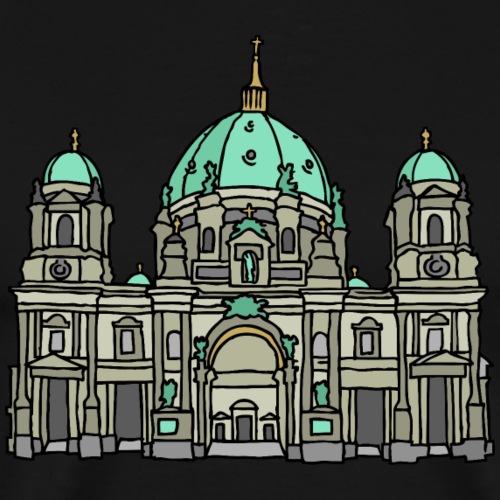 Cattedrale di Berlino c - Maglietta Premium da uomo