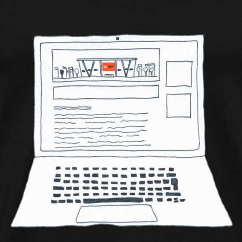 Laptop 20CENT Retail - T-shirt Premium Homme