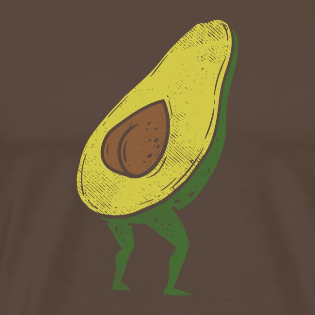 Lustige Avocado Po Frucht - Vegan Guacamole