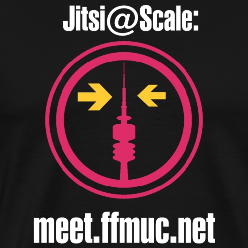 Freifunk Jitsi-Meet weiß - Männer Premium T-Shirt