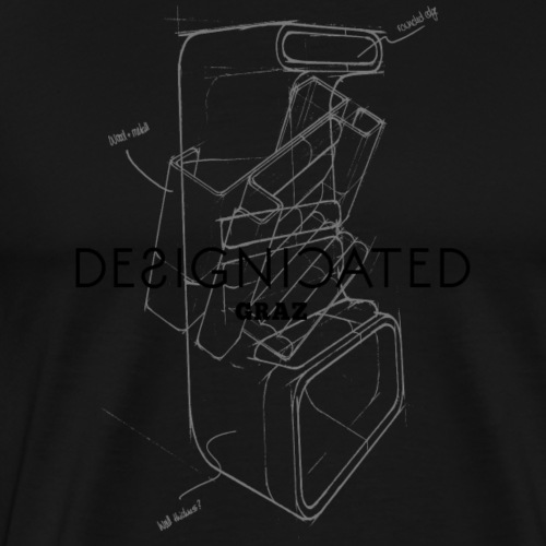 Designicated Graz schwarz - Männer Premium T-Shirt