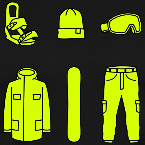 Snowboard Check - Männer Premium T-Shirt