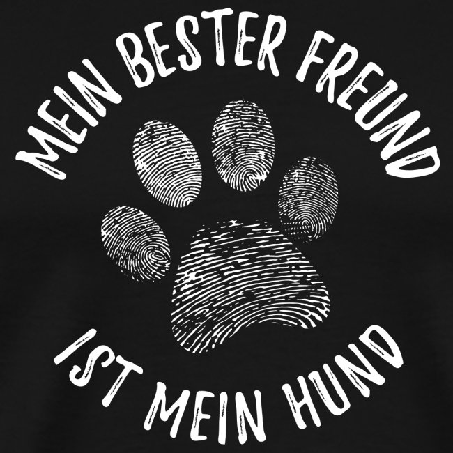 Mein Hund Bester Feund - Männer Premium T-Shirt