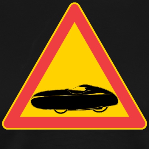 Traffic sign velomobile - Miesten premium t-paita