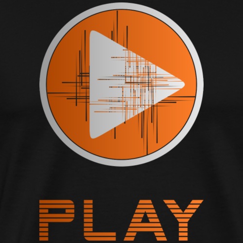 Play, orange - T-shirt Premium Homme