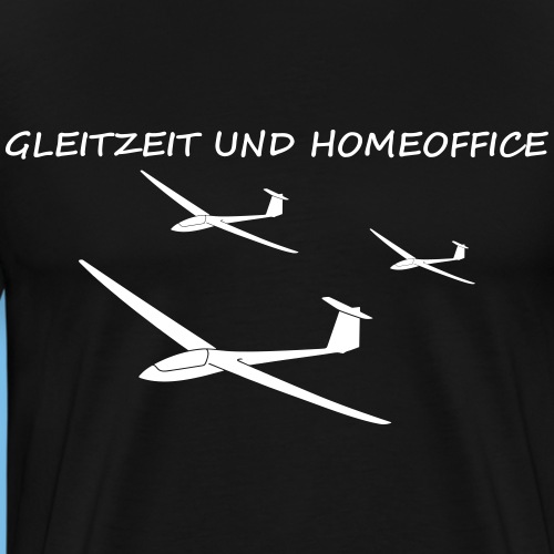 Gleitzeit Segelflieger Pilot Segelflugzeug lustig - Männer Premium T-Shirt