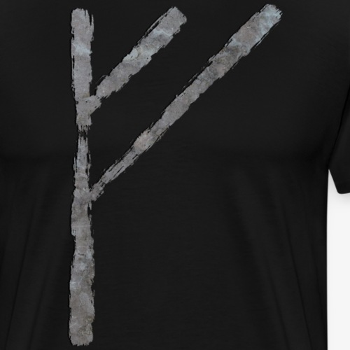 Fehu #1 Stone By TheRawburt - Premium-T-shirt herr