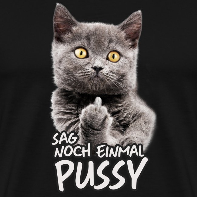 sag Pussy - Männer Premium T-Shirt